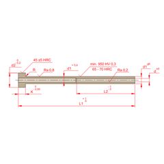 BUCHA EXTRATORA TIPO S DIAM.10X14X350MM