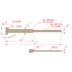 LAMINA EXTRATORA TIPO L ESP.2X11,5X315MM