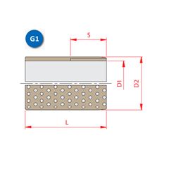 COLAR DE ESFERAS EM ALUMINIO G1