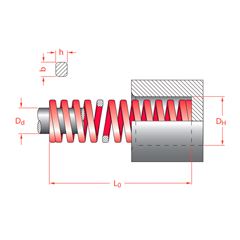 MOLA TR 13 X 305 VERMELHA